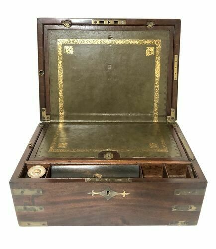 Victorian Mahogany Campaign Writing Slope