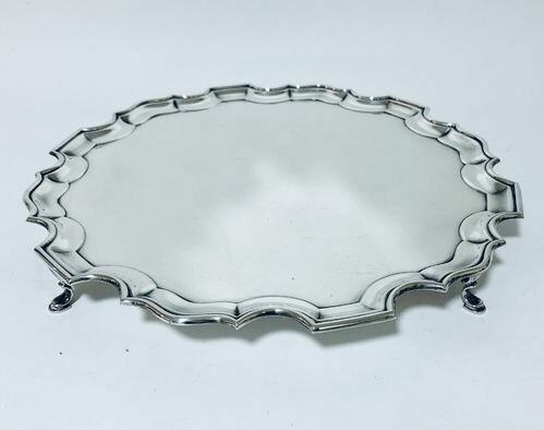 Large Antique Silver Salver