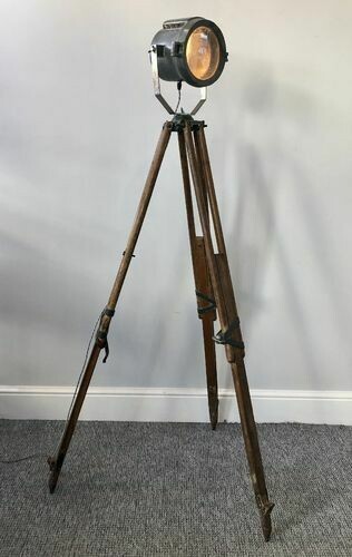 Antique WW1 Lorry Lamp Mounted on a Tripod