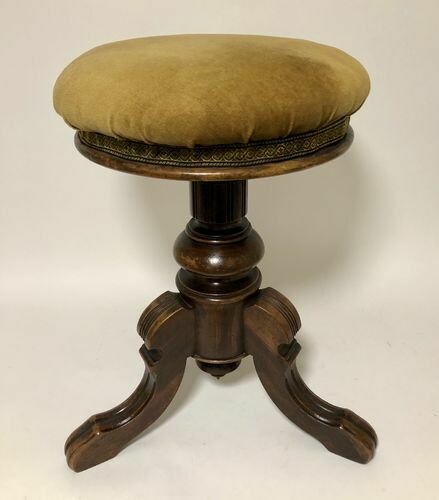 Victorian Walnut Revolving Piano Stool