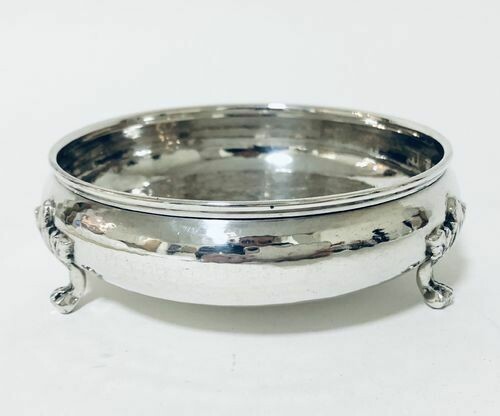 Arts and Crafts Hammered Solid Silver Dish