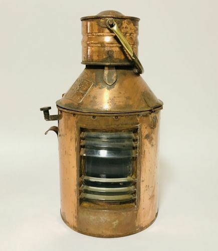 Antique Copper Ships Signalling Lantern