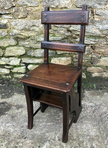 Victorian Mahogany Metamorphic Library Steps