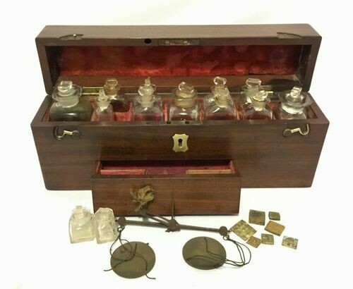 Antique Georgian Mahogany Apothecary Box