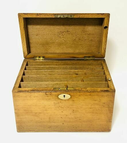 Antique Oak Stationery Cabinet