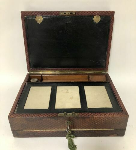 Victorian Leather Document Box