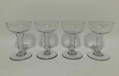 Set of 4 Hollow Stem Champagne Glasses