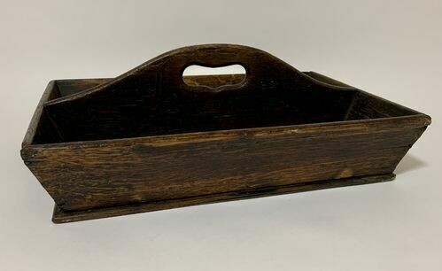 Antique Oak Cutlery Tray