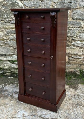 Antique Mahogany Wellington Chest