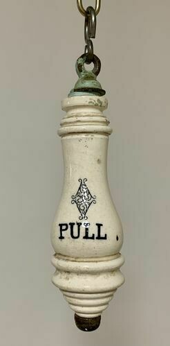 Victorian Ceramic Toilet Chain Pull
