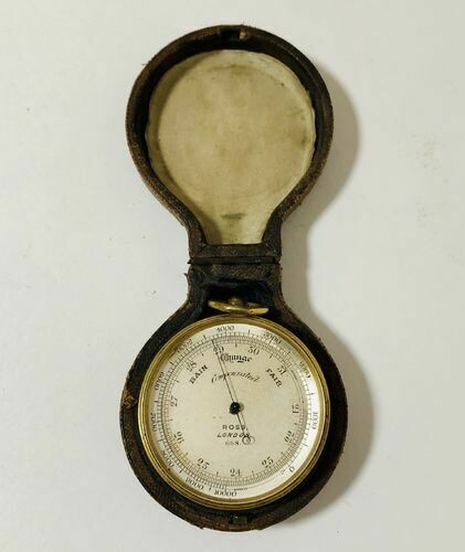 Antique Pocket Barometer by Ross London