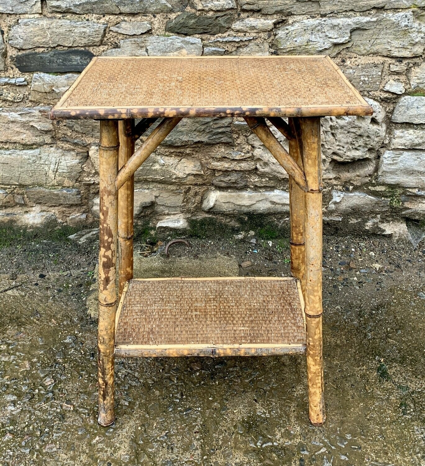 Antique Bamboo Table