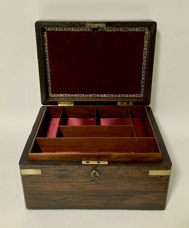 Antique Rosewood Jewellery Box