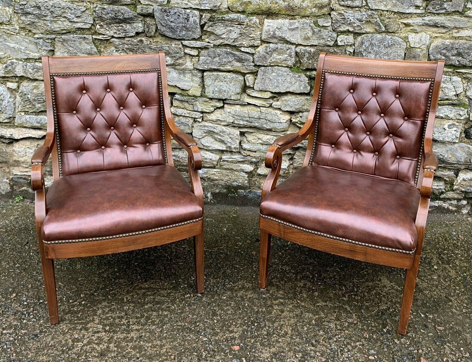 Pair of Vintage American Boardroom Chairs