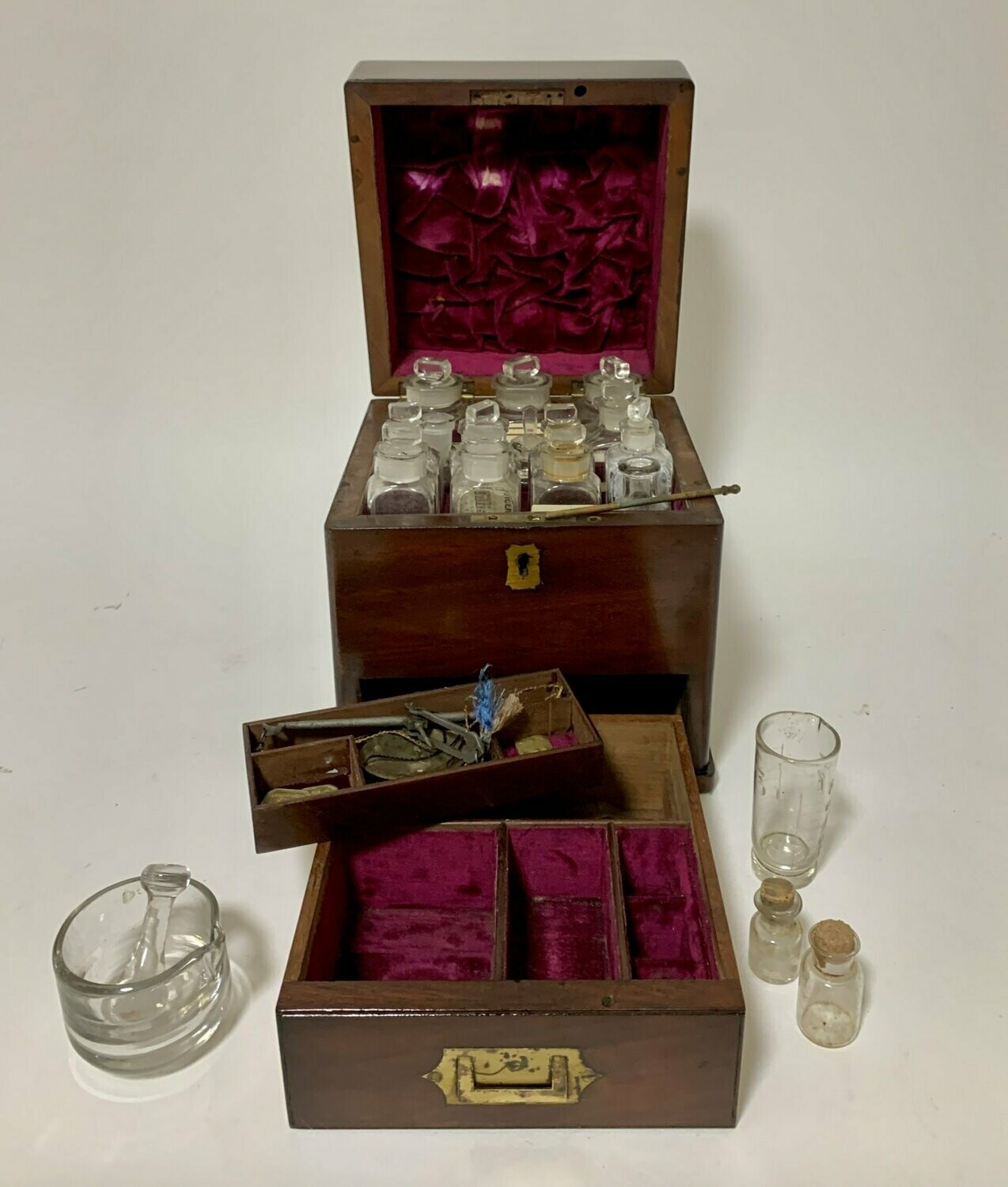 Antique Mahogany Apothecary Box