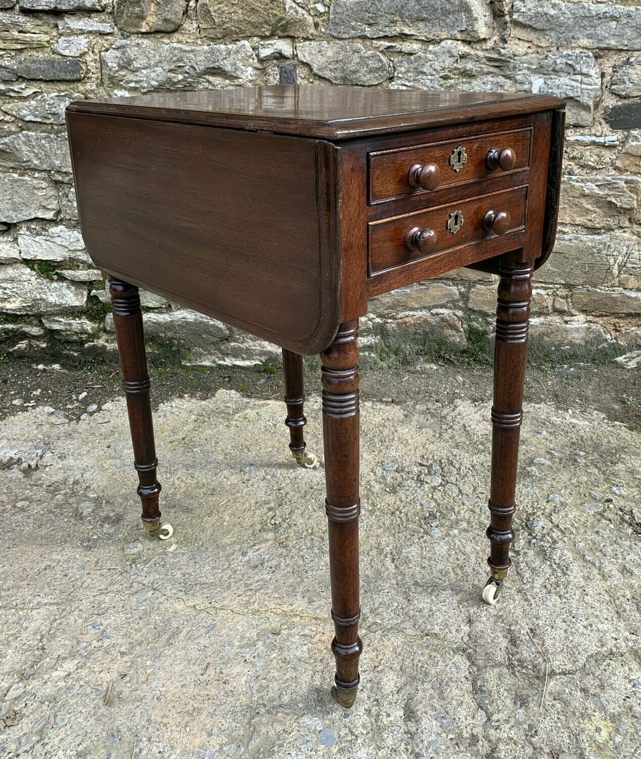 Victorian Mahogany Drop Flap Work Table