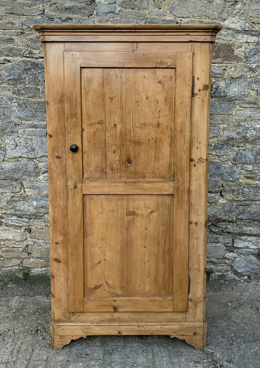Small Antique Pine Wardrobe