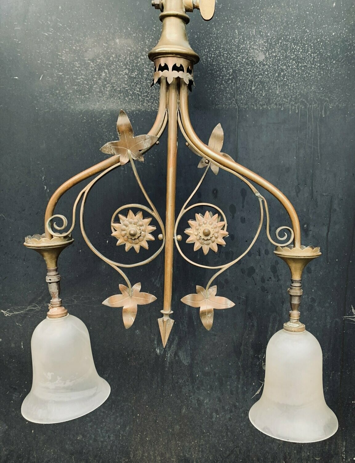 Unusual Large Arts and Crafts Ceiling Light