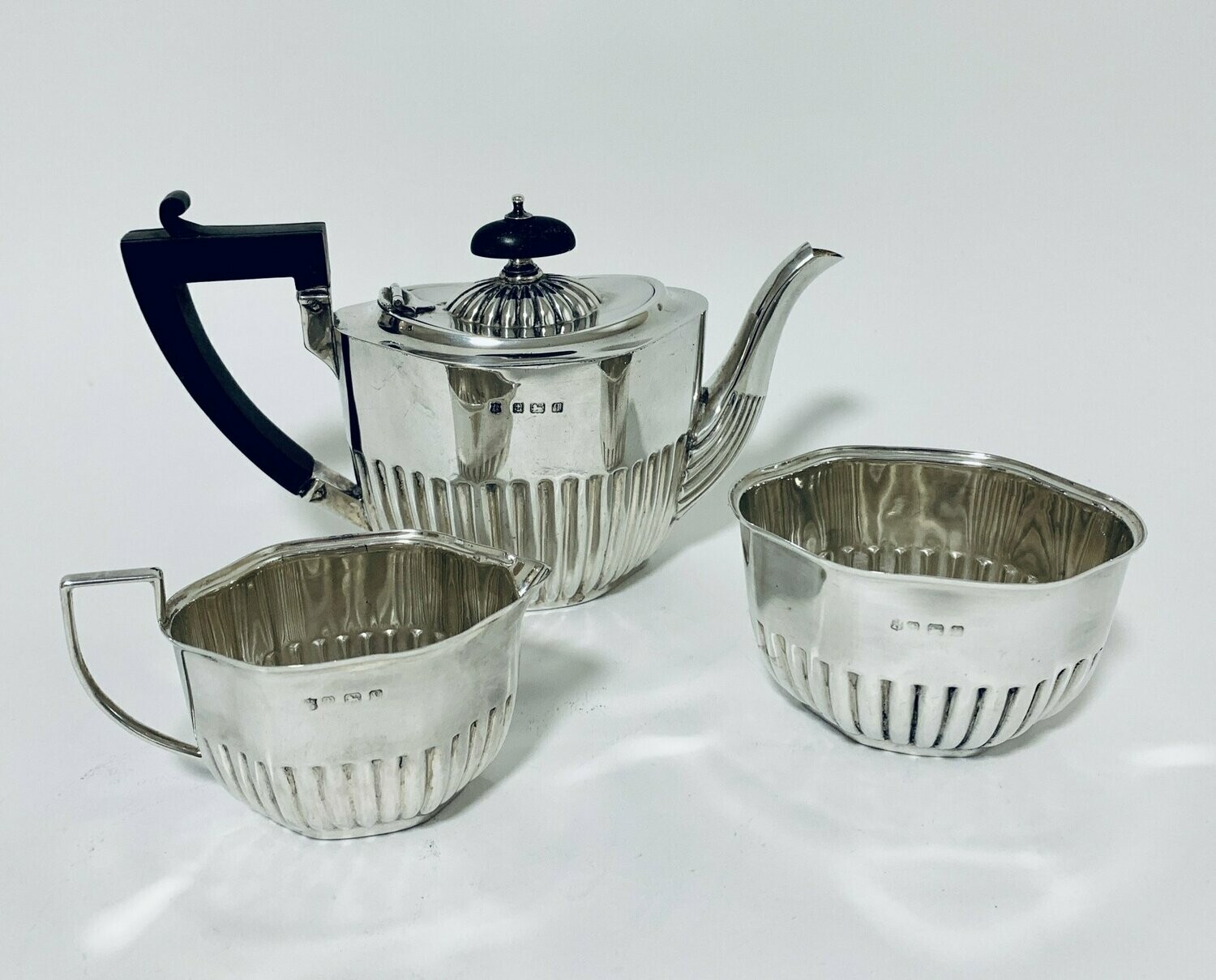 Antique Solid Silver Bachelors Tea Set