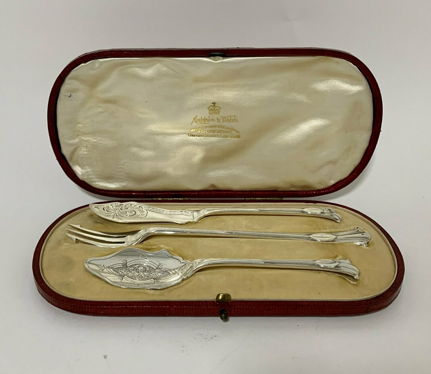 Victorian Solid Silver Cutlery Set in Box
