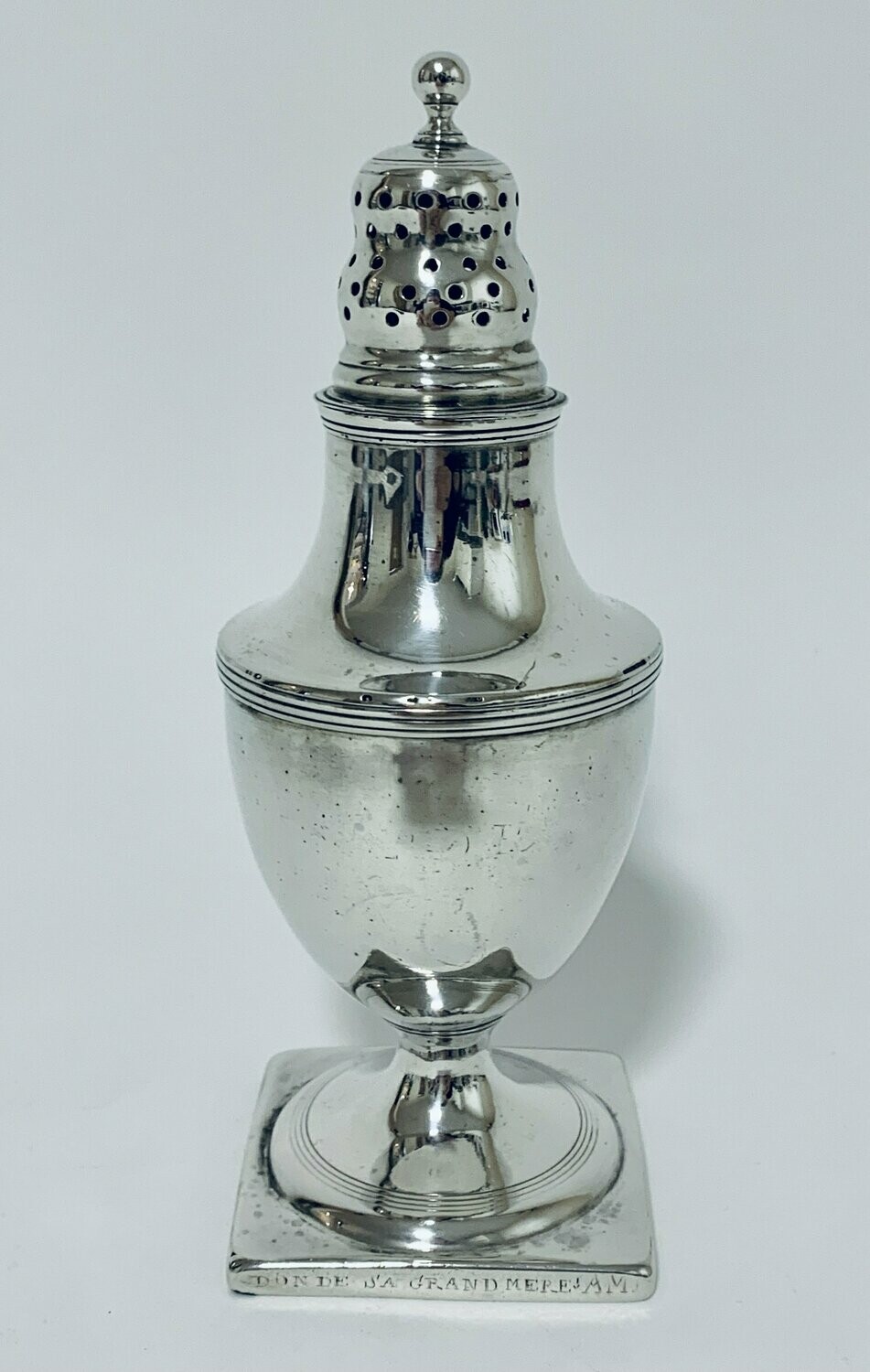 Georgian Solid Silver Sugar Shaker Caster