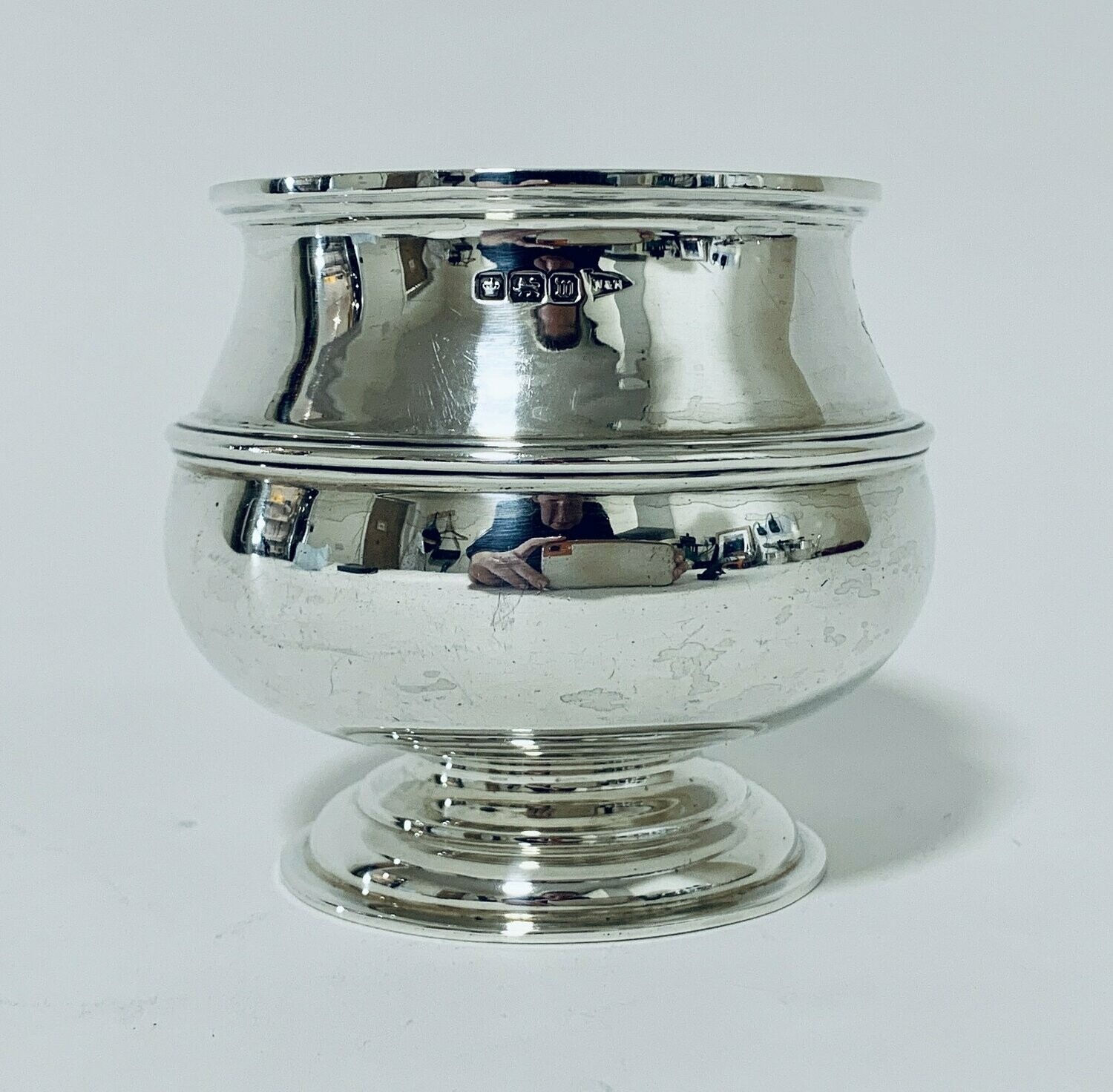 Antique Solid Sterling Silver Sugar Bowl