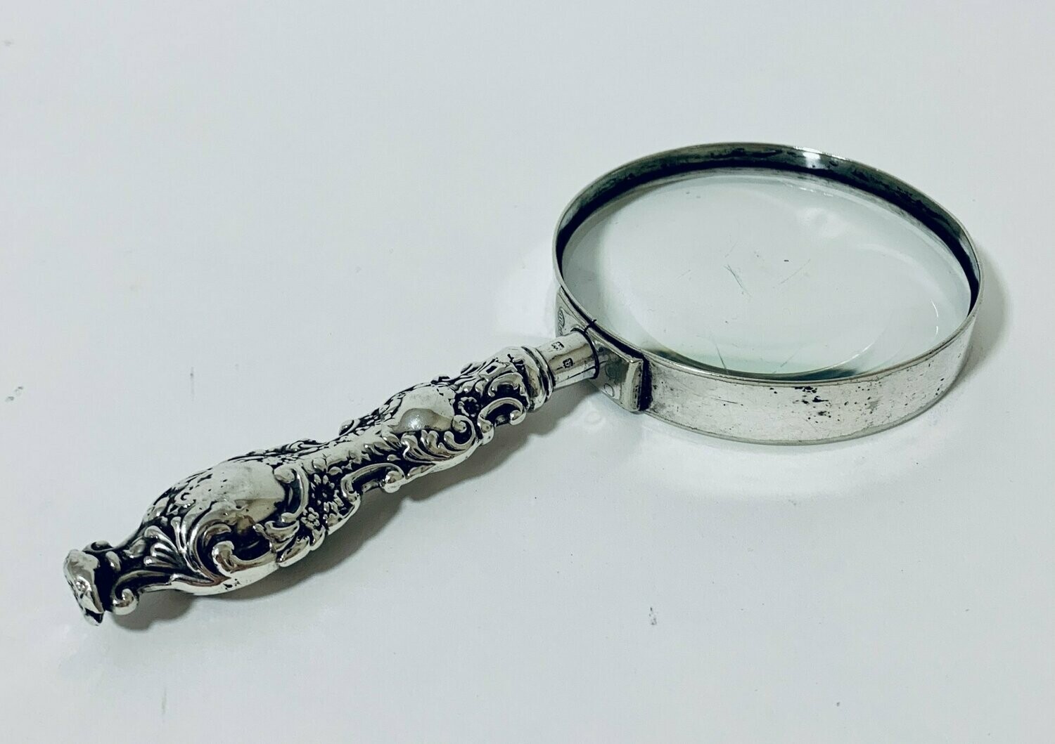 Antique Silver Magnifying Glass