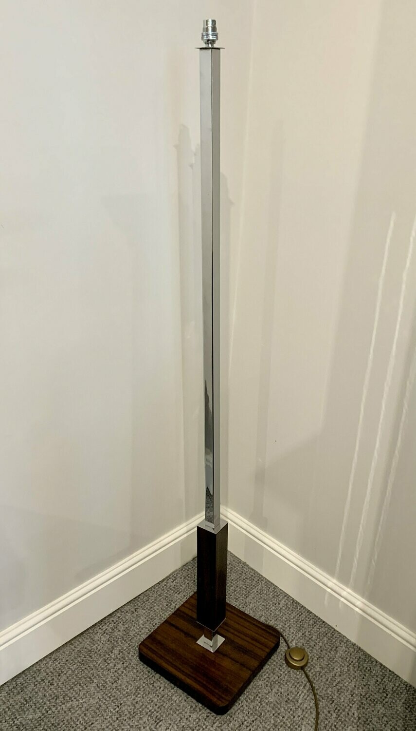 Art Deco Chrome Standard Lamp