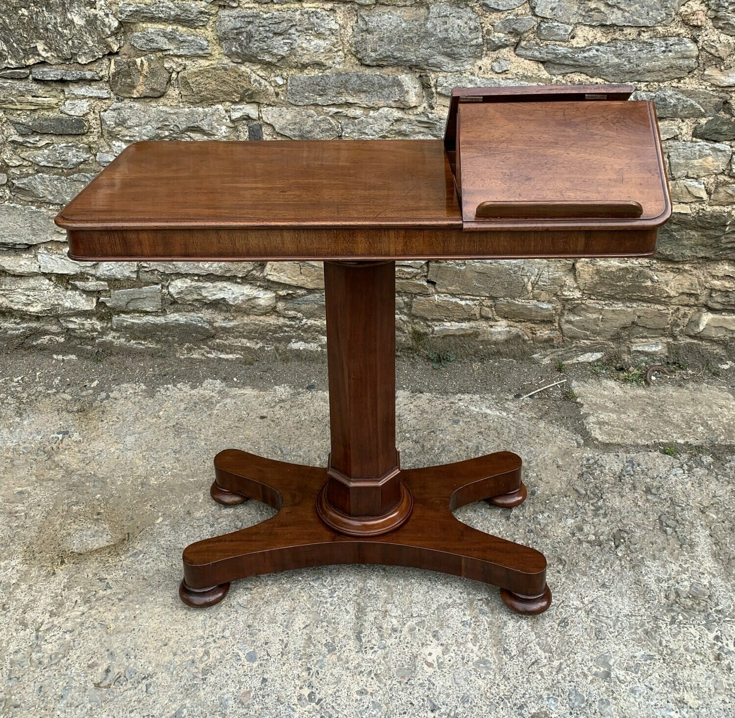 Victorian Mahogany Duet Reading Table