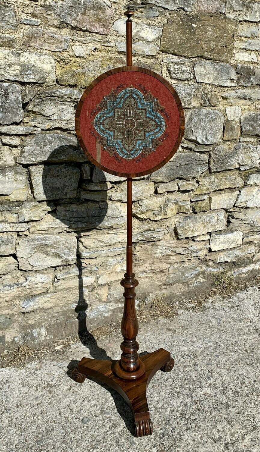 Regency Rosewood Pole Screen
