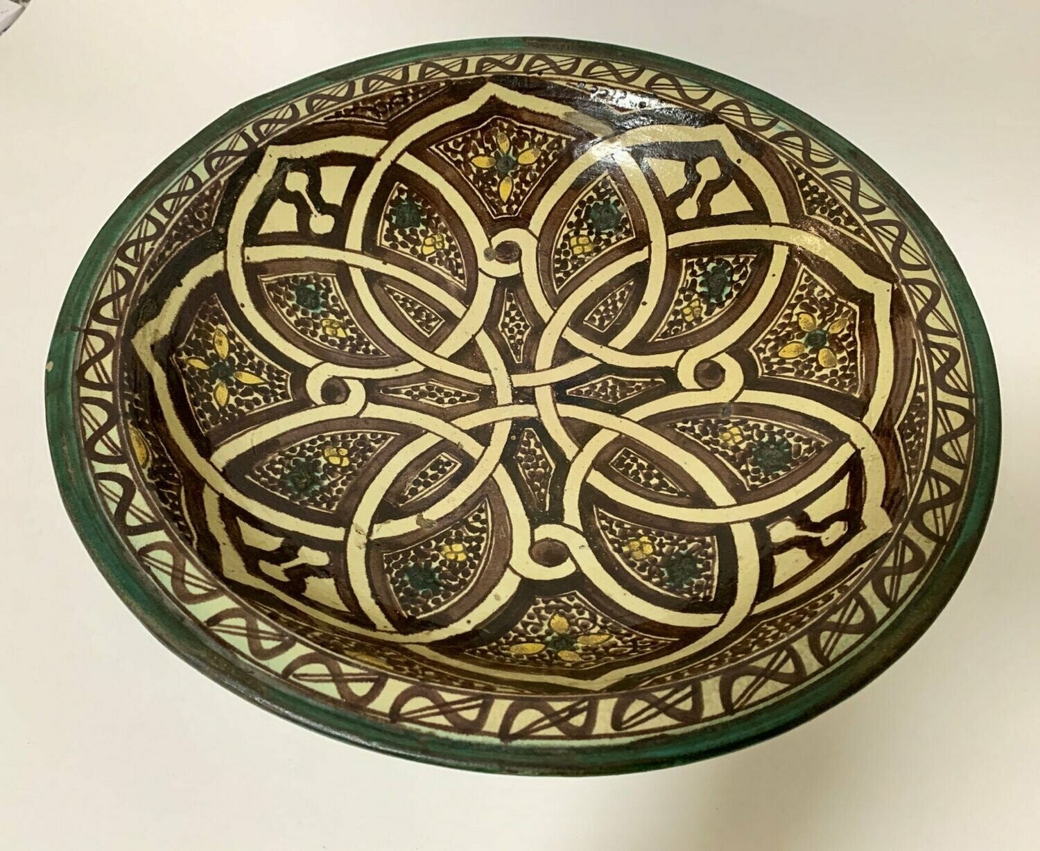 Large Iznik Style Pottery Charger