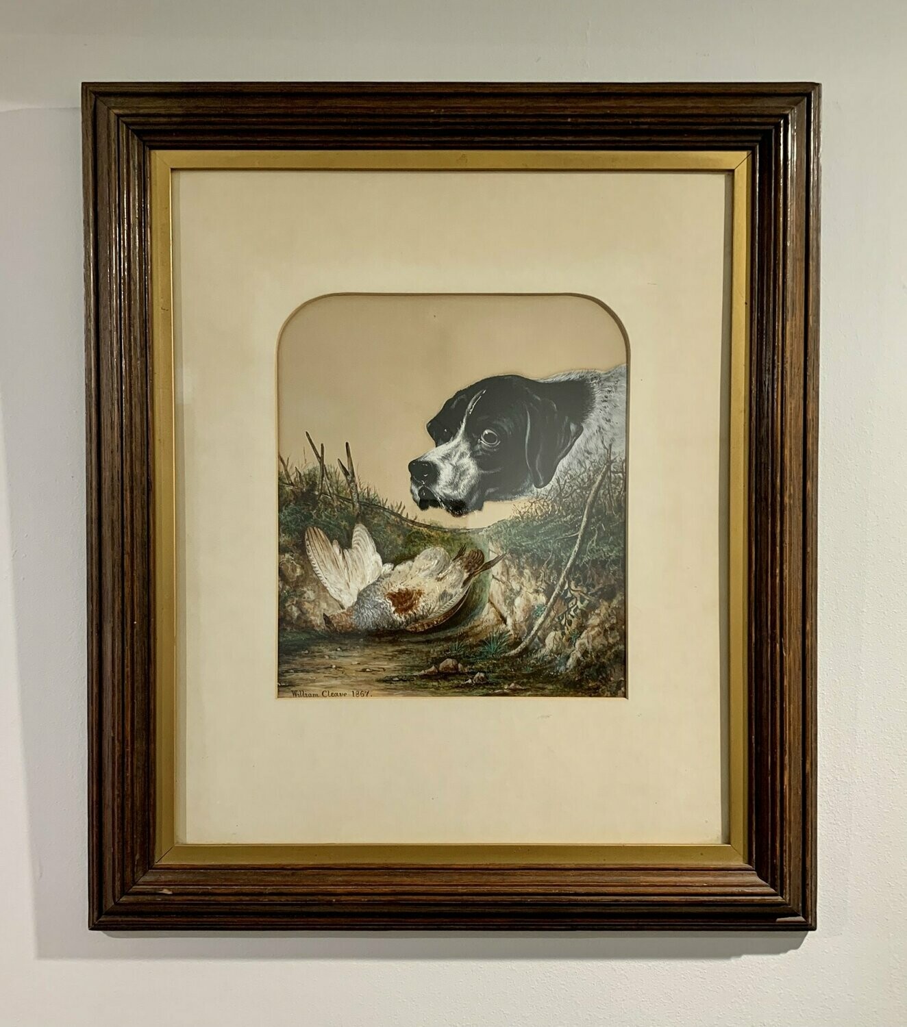 William Cleave Gun Dog Painting