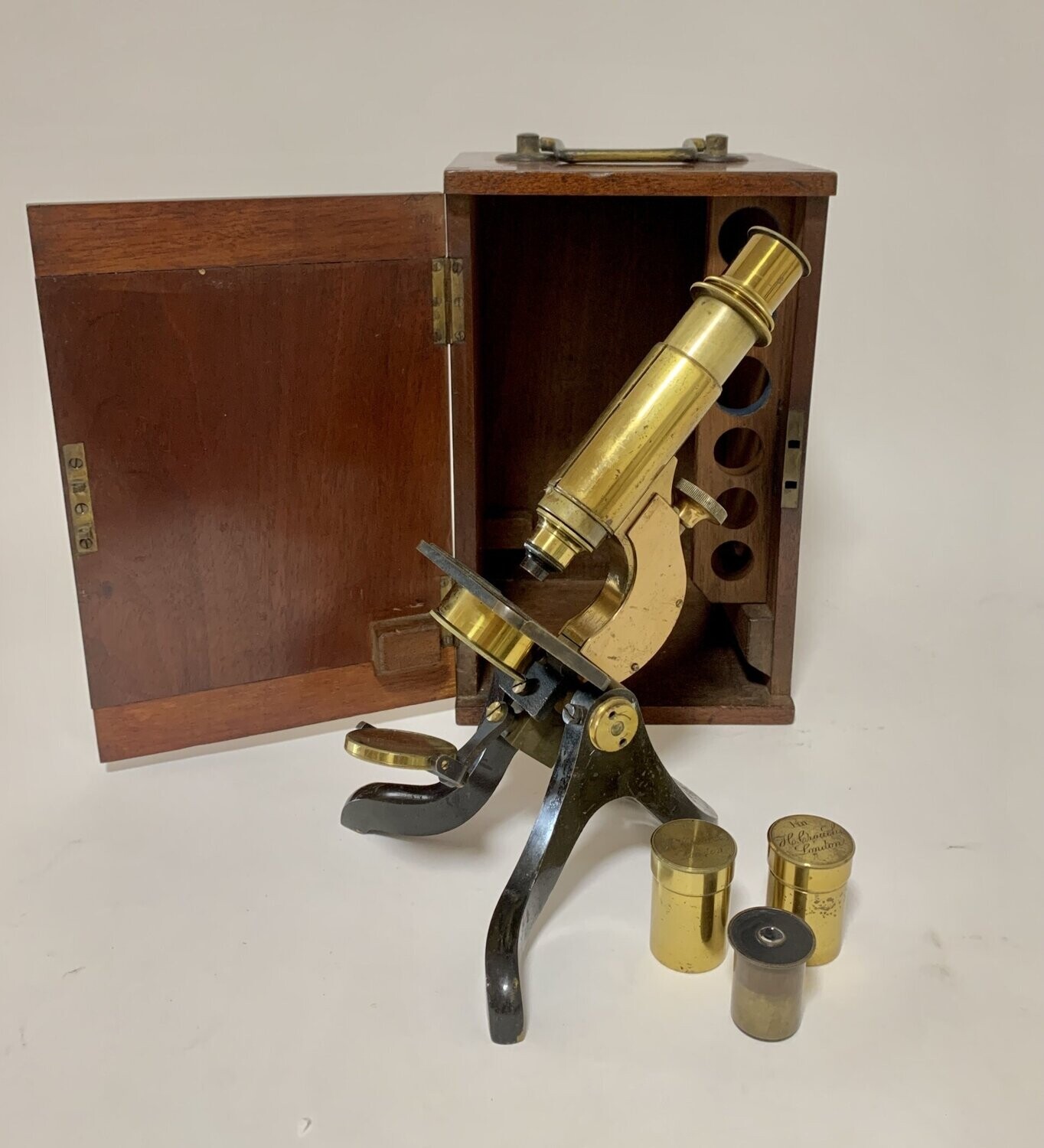 Antique Henry Crouch Microscope