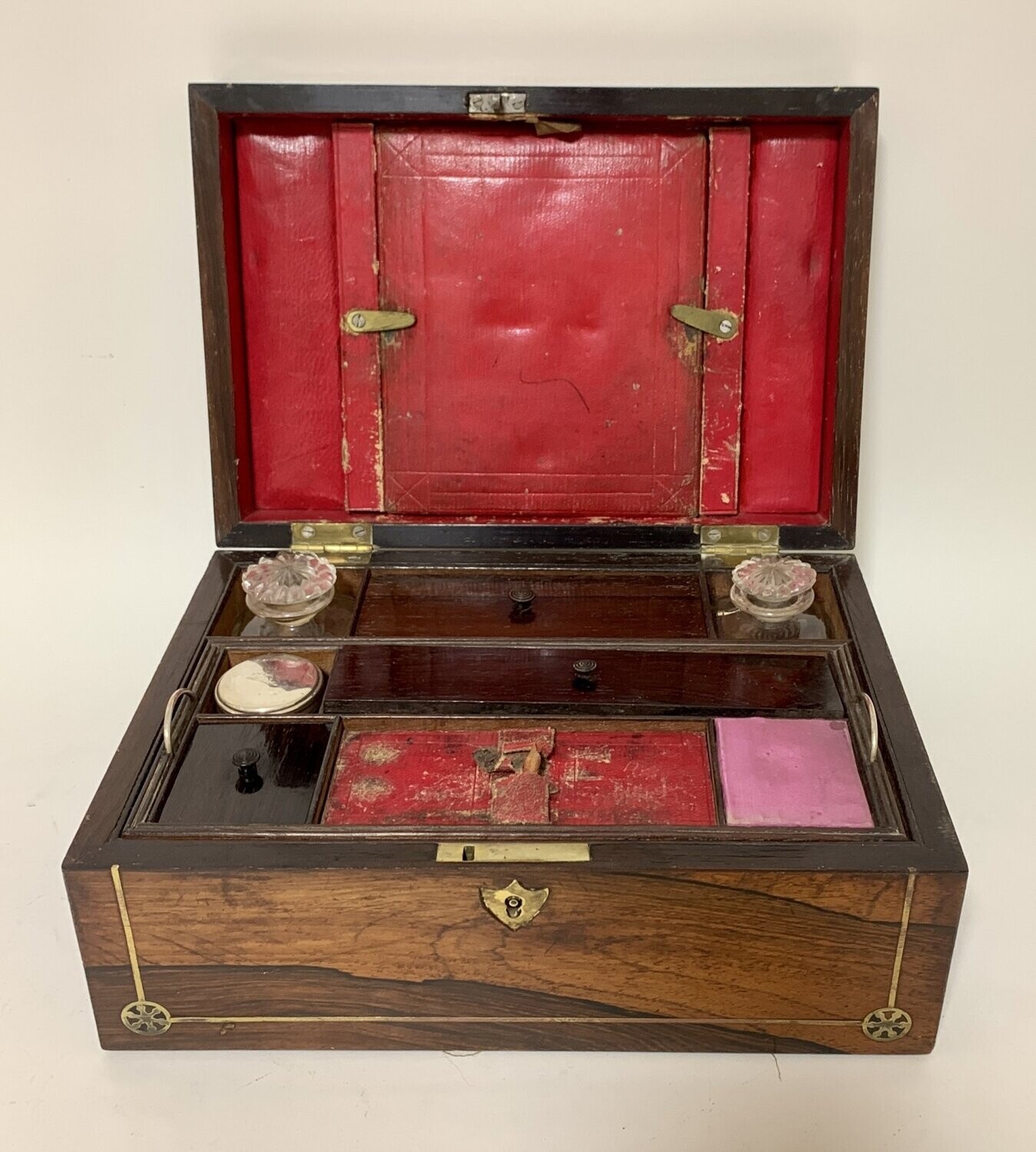 Victorian Rosewood Inlaid Vanity Box