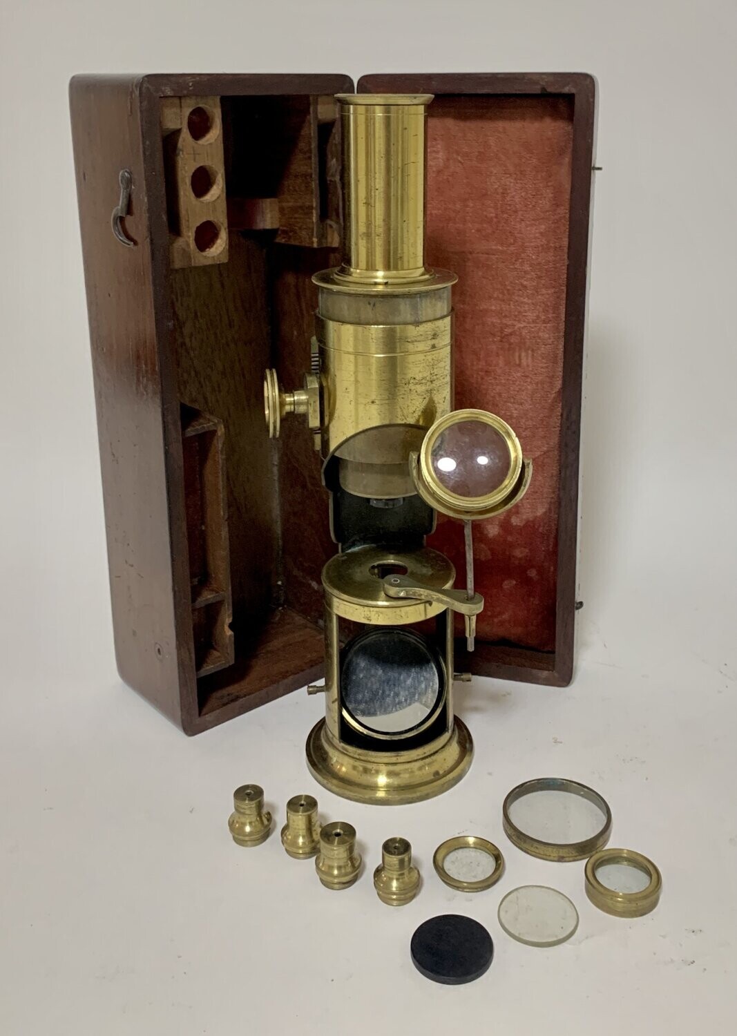 Large Antique Drum Microscope
