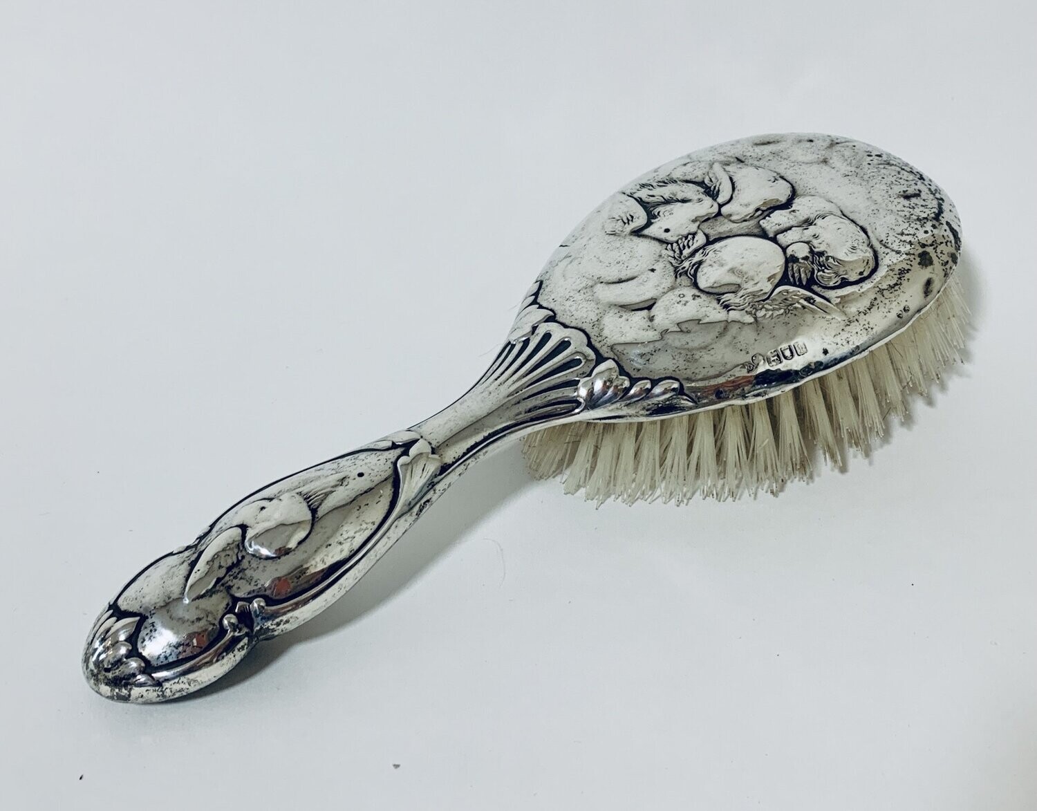 Antique Silver Backed Hair Brush