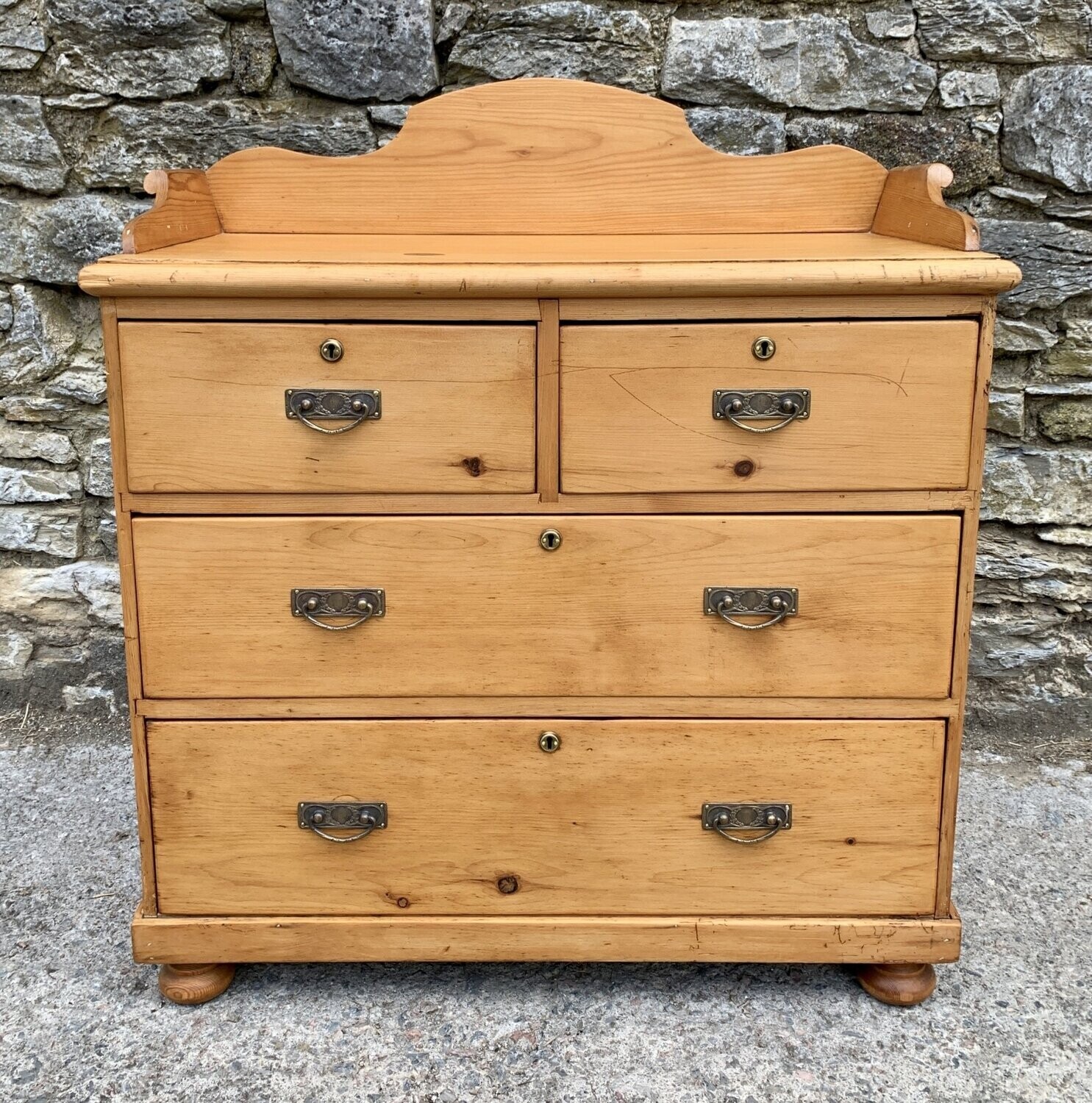 Victorian Stripped Pine Chest of Drawers