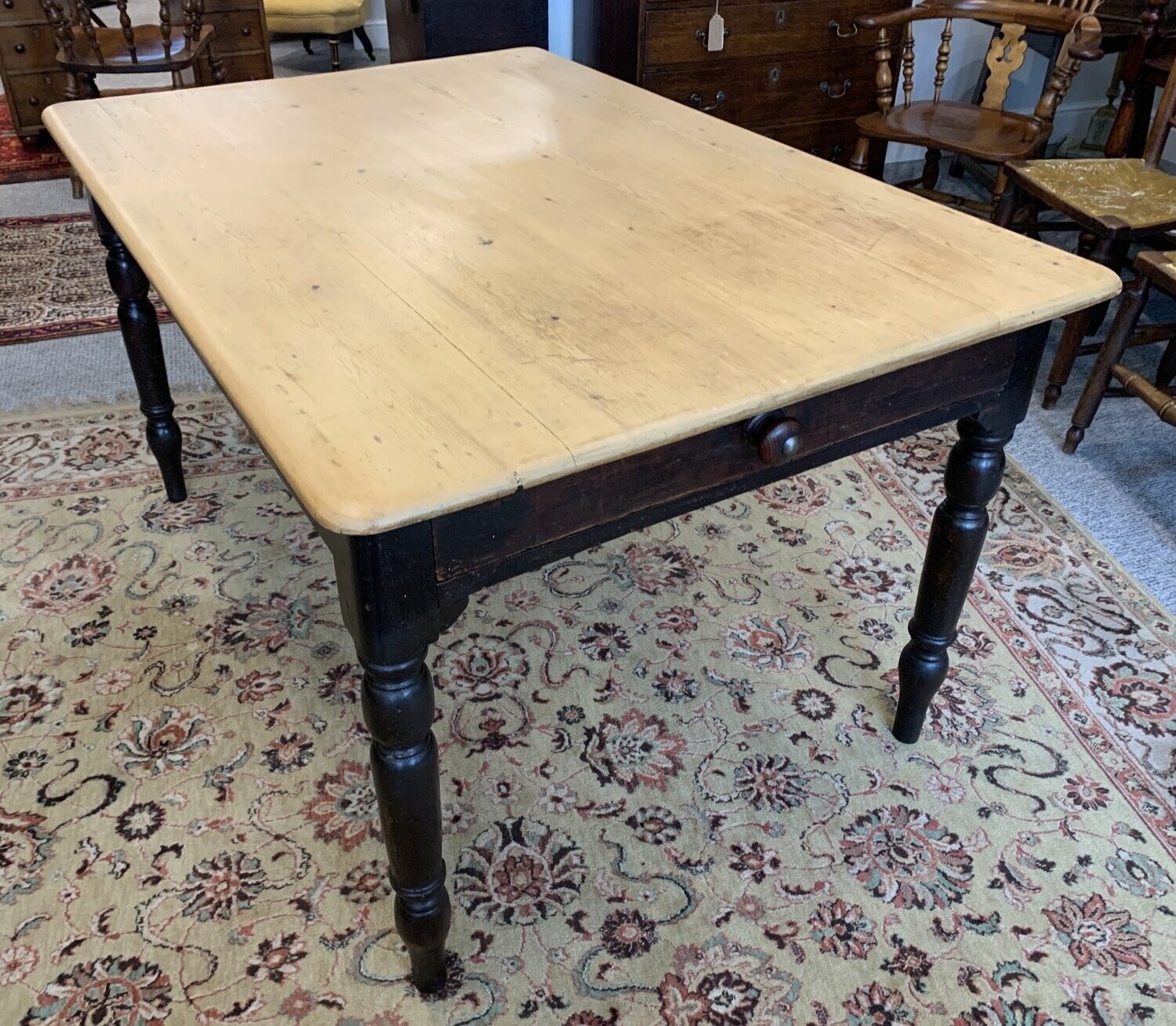 Victorian Pine Farmhouse Table