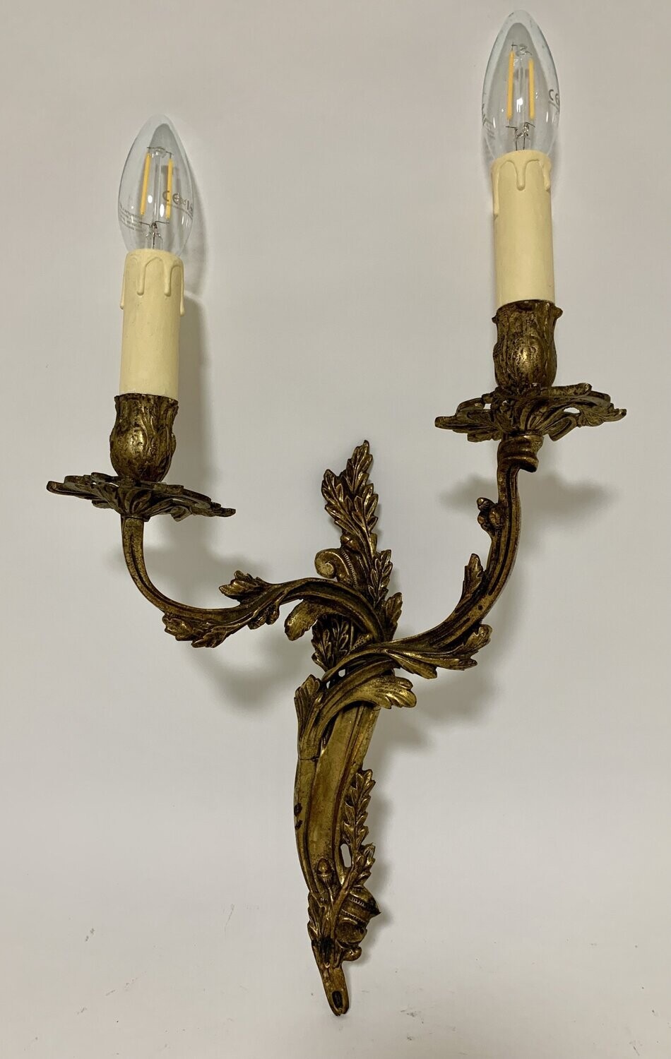 Antique Gilt Metal Wall Light