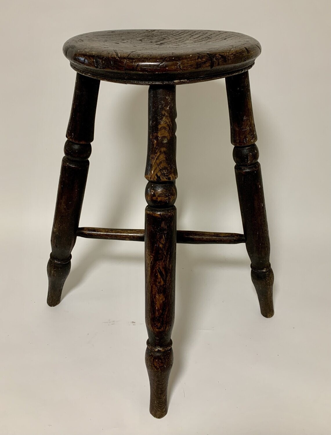 Antique Elm Tavern Stool