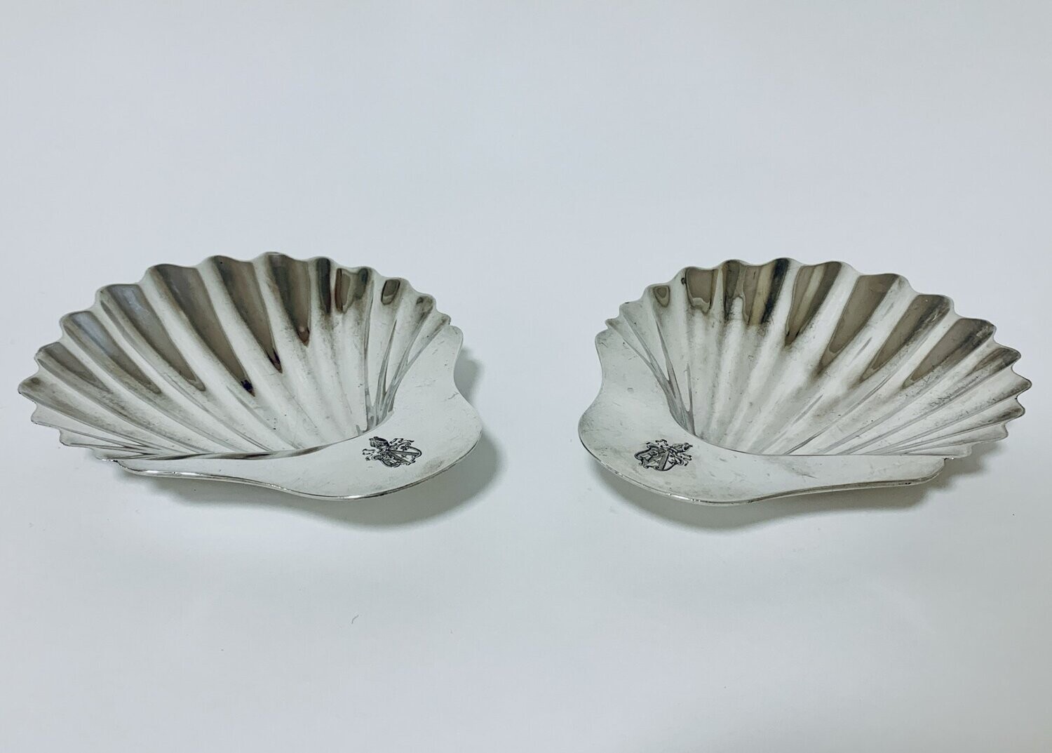 Pair of 18th Century Silver Butter Dishes