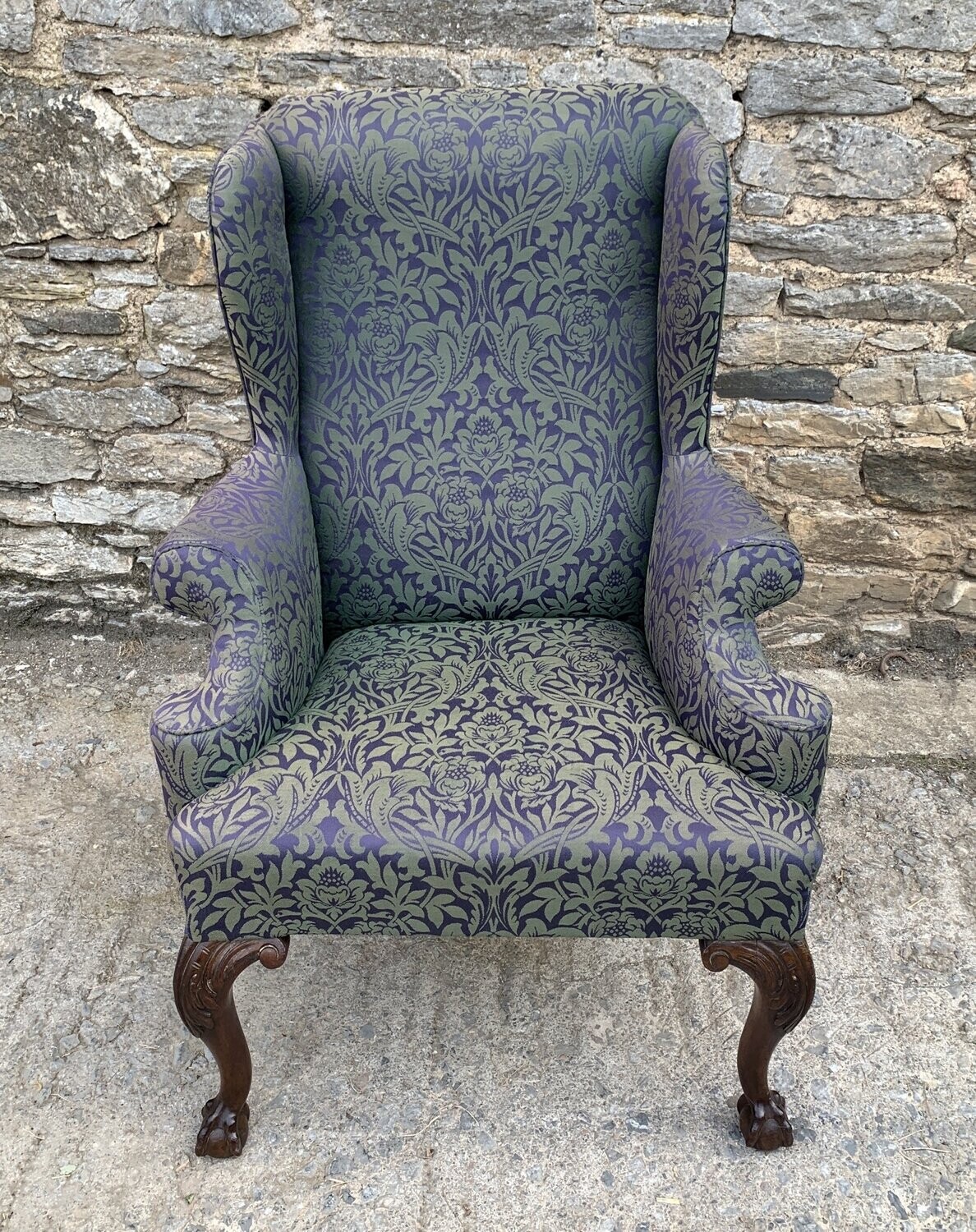 Georgian Style Wing Armchair