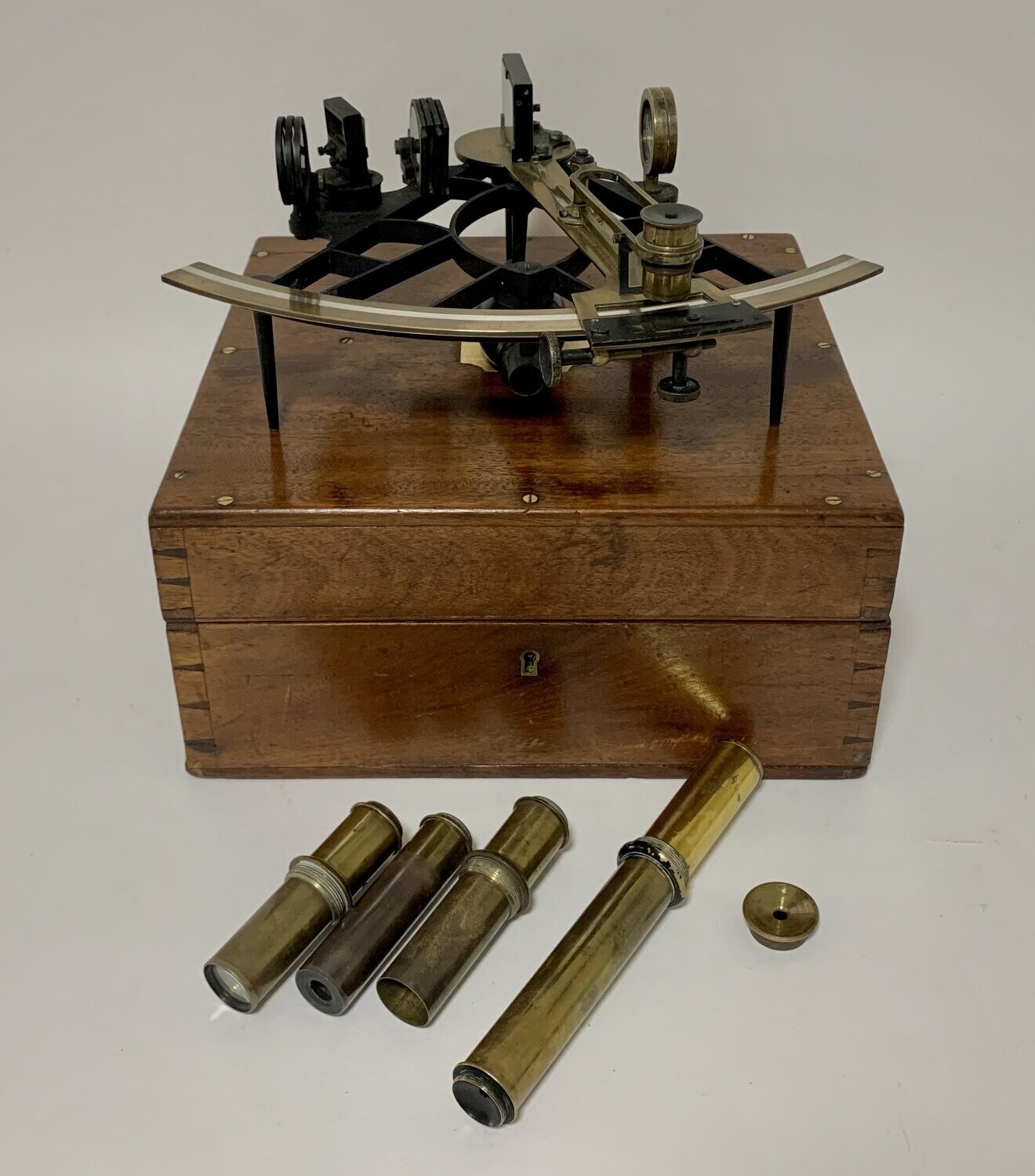 Victorian Sextant in Box