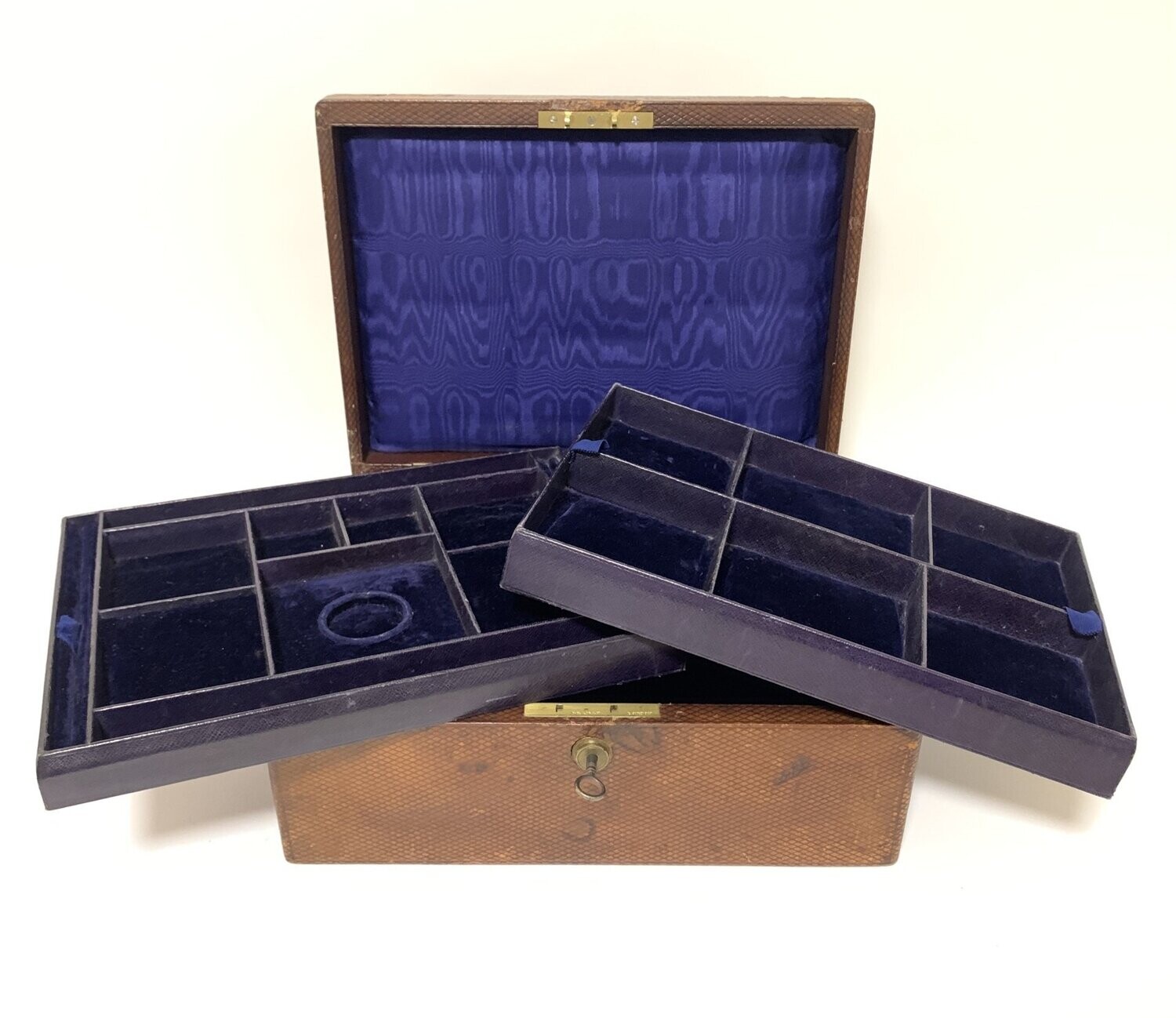 Victorian Leather Jewellery Box