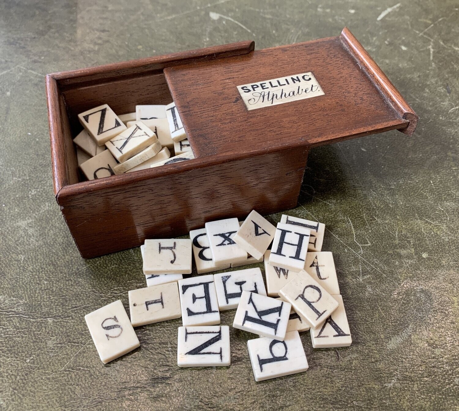 Victorian Bone Spelling Alphabet