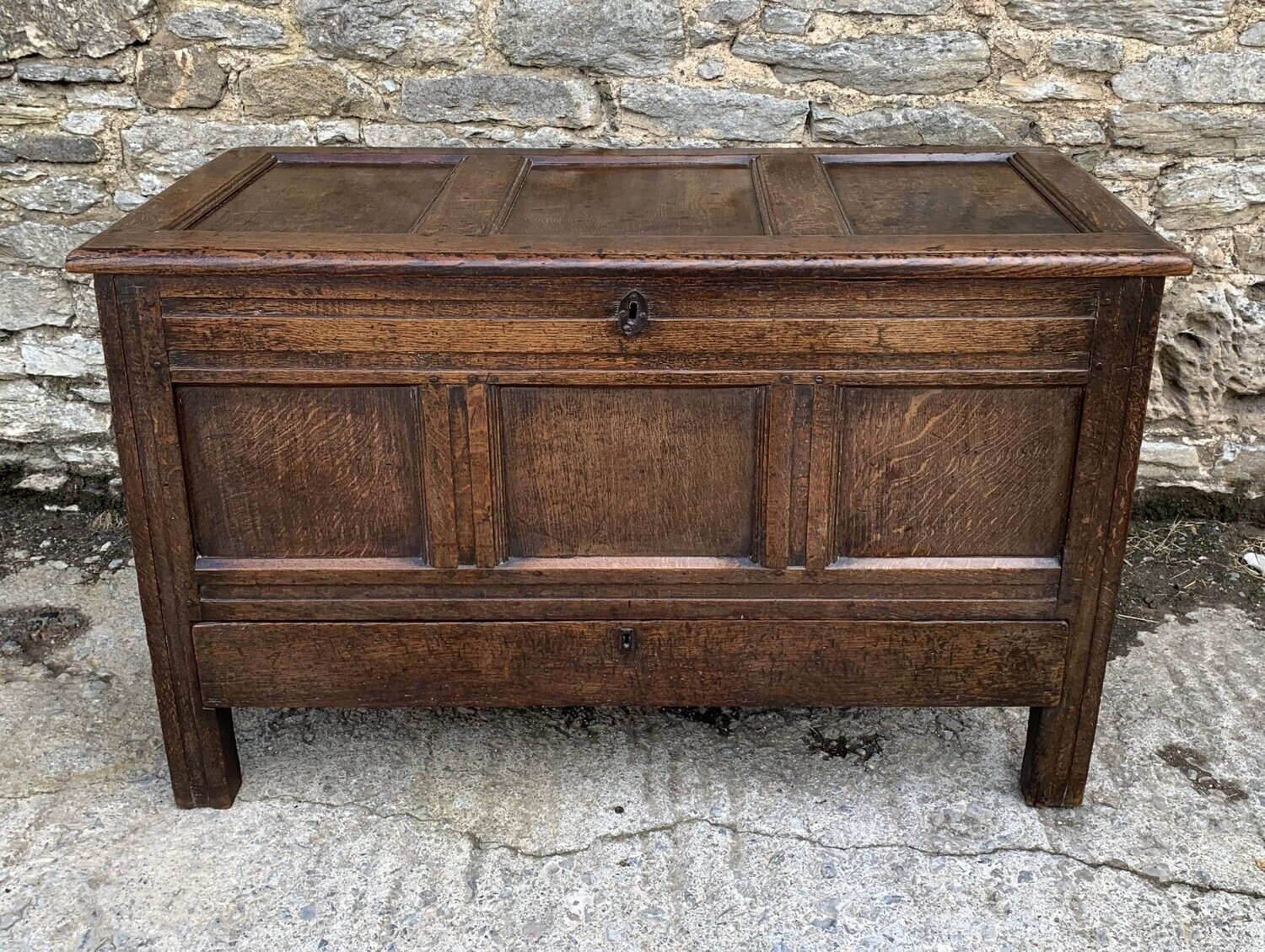18th Century Oak Mule Chest