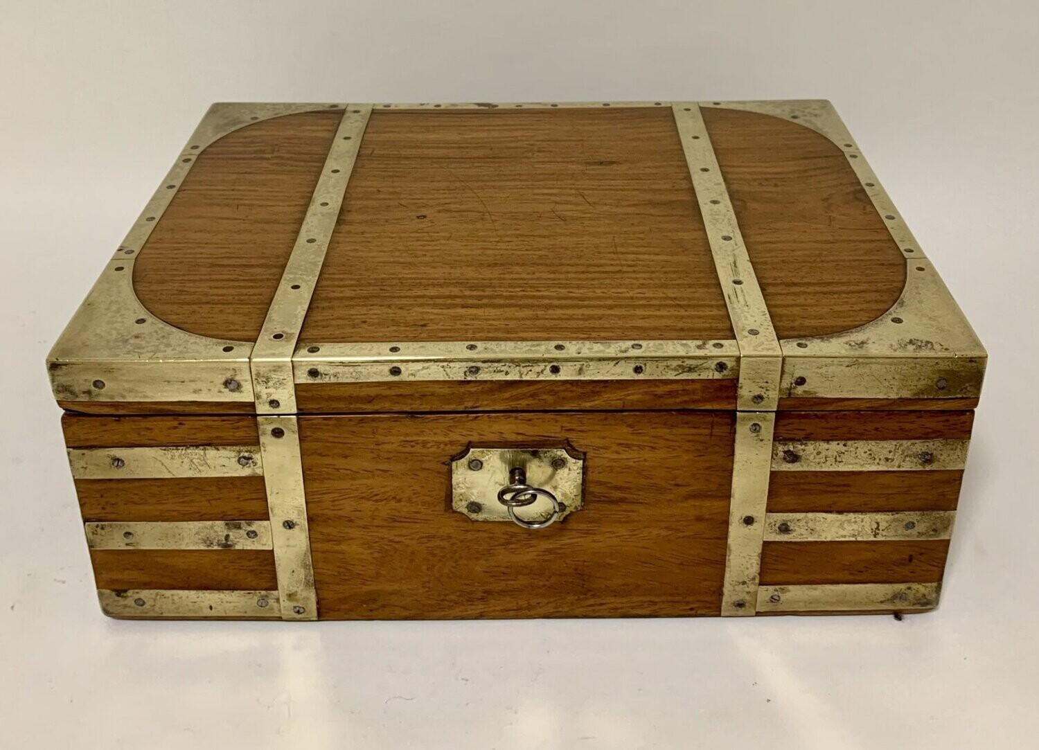 Georgian Brass Bound Military Campaign Writing Box