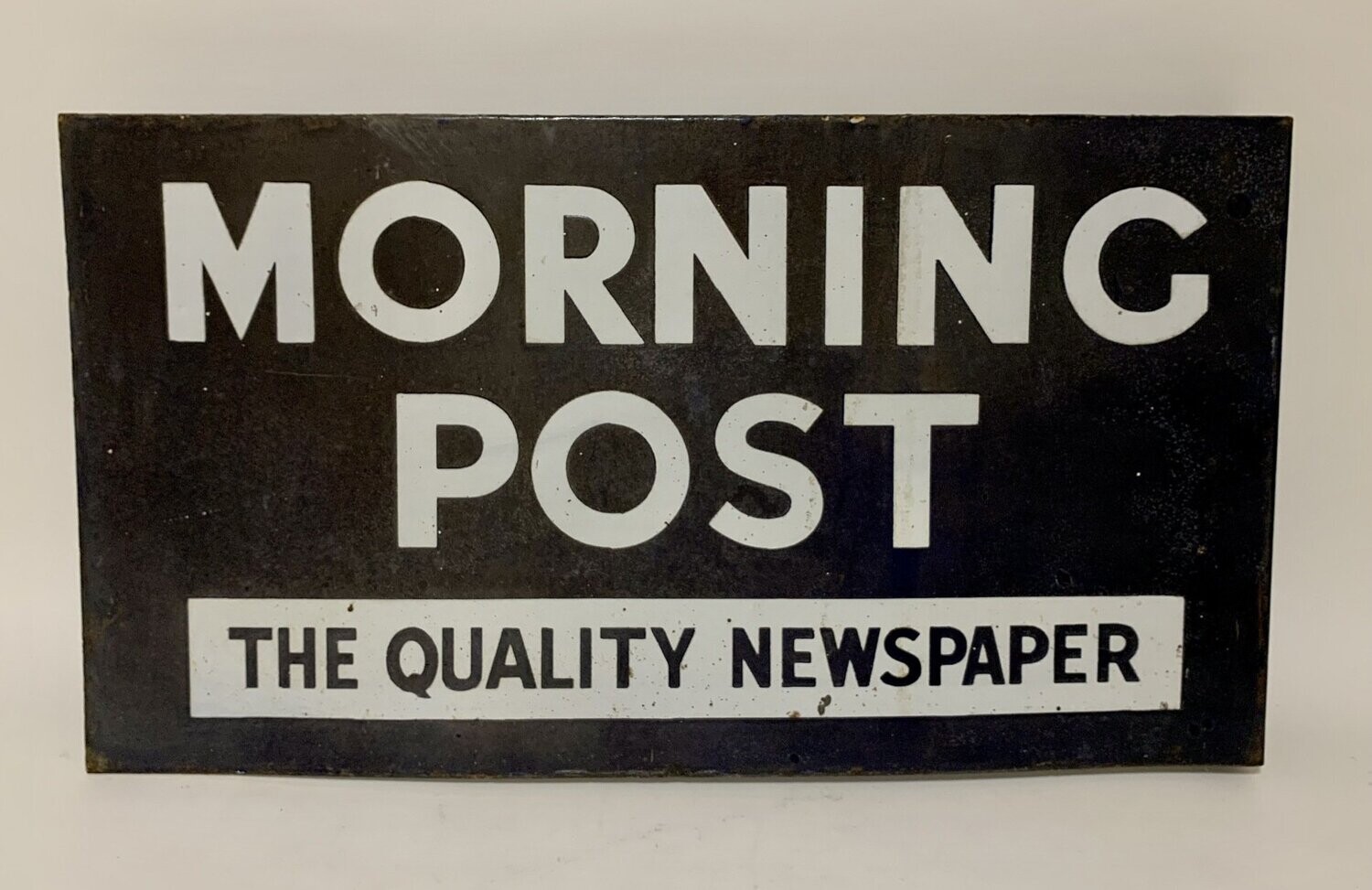 Morning Post Enamel Sign