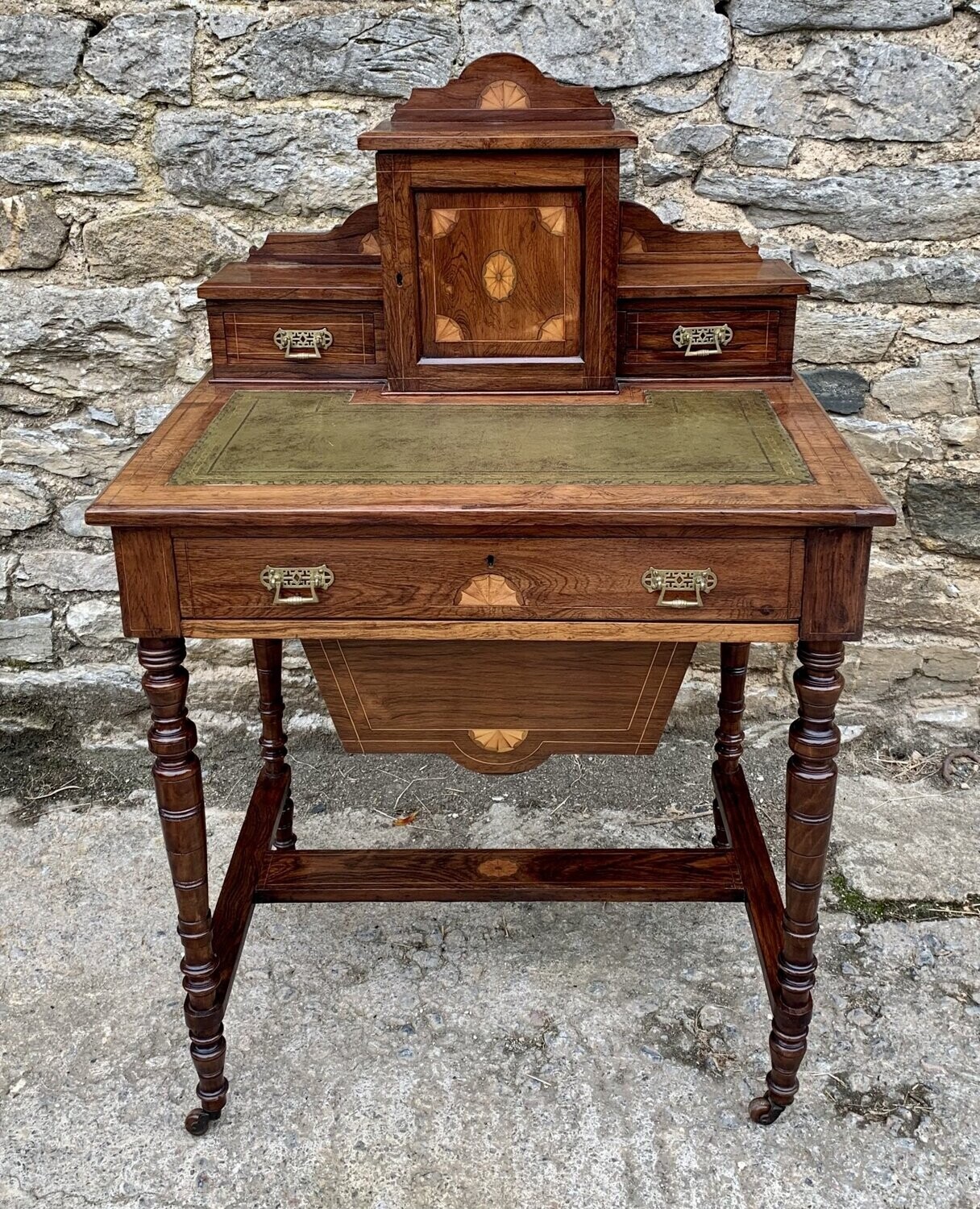 Rosewood Inlaid Writing Desk