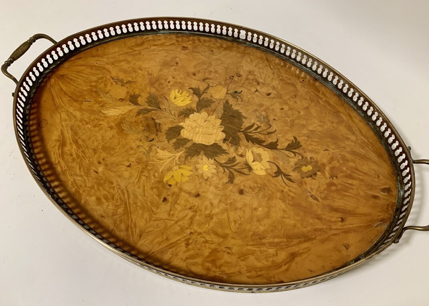 Antique Marquetry Tray